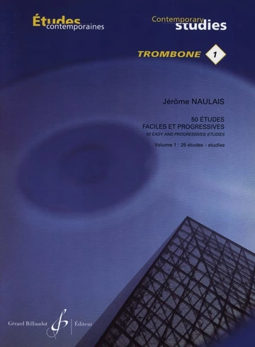 50 Études faciles et progressives. Volume 1 : 25 études pour trombone Visuel